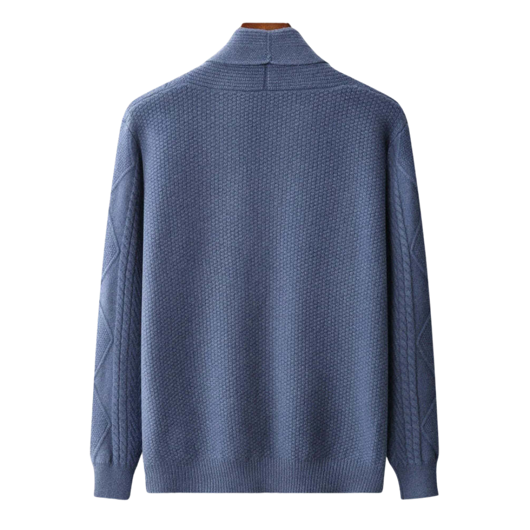 Alex | Wol Cardigan met Ruitpatroon